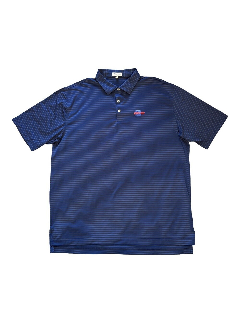 Peter Millar Summer Comfort Golf Polo Shirt Blue Striped Men's Size 2XL